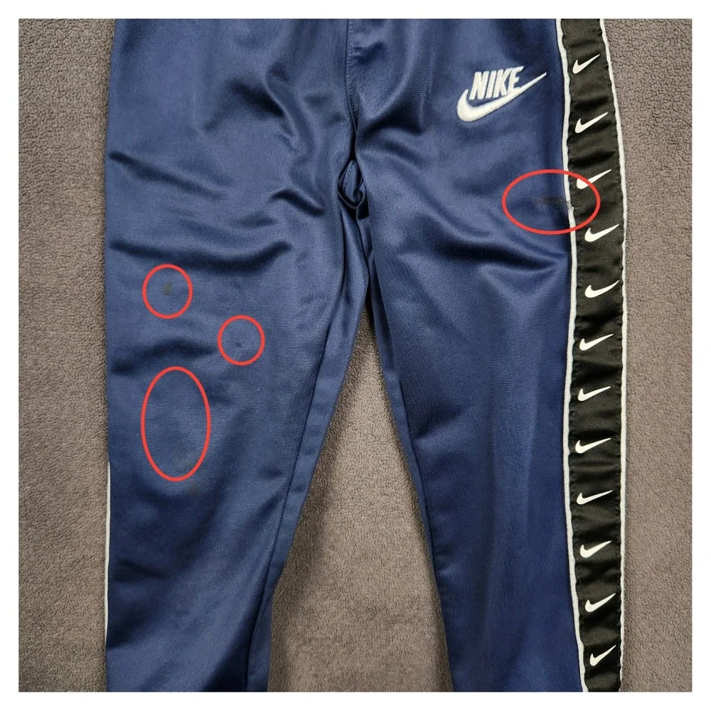 Nike Tracksuit Set Boys 4T Blue Full Zip Jacket Taped Logo Jogger Pants